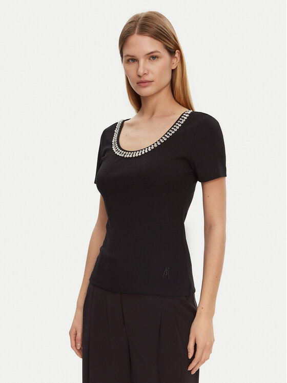 Marciano Guess Marciano Guess Blúz 5RGP18 6299A Fekete Reglan Fit