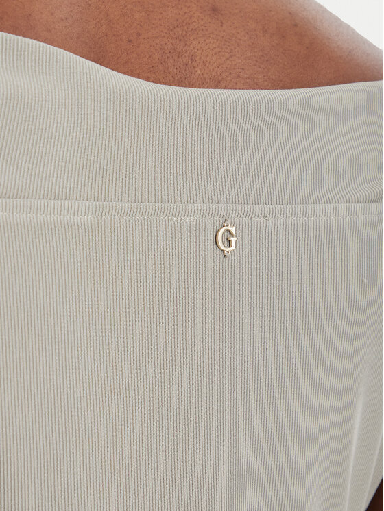 Guess Guess Bluse W6GP12 K2935 Khakifarben Regular Fit