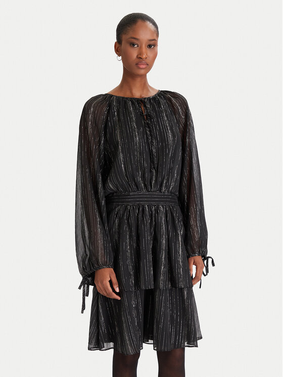 DKNY DKNY Koktel haljina DD5H1H71 Crna Regular Fit