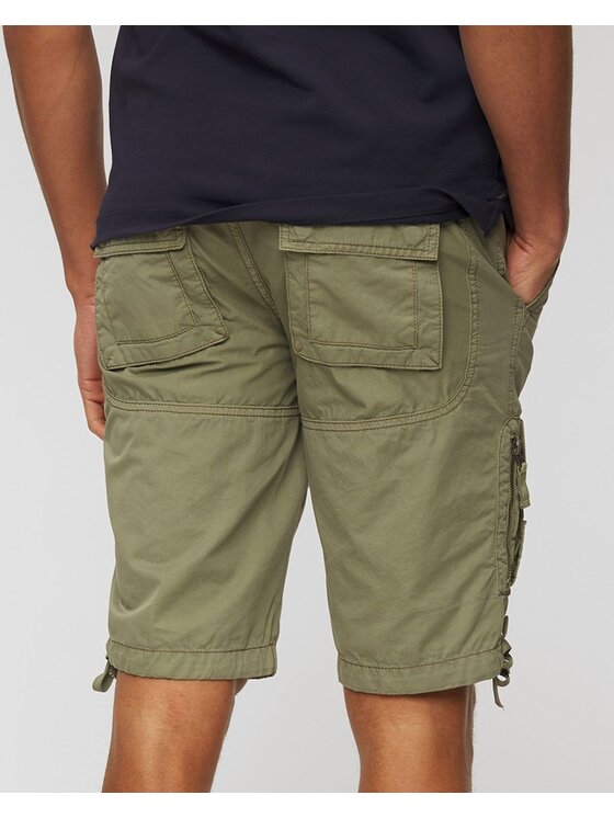 Aeronautica Militare Aeronautica Militare Bermuda Bermuda Anti-G in gabardina Verde Regular Fit