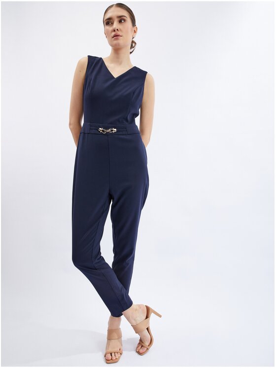 Orsay Orsay Kombinezon 451092526000__42 Granatowy Regular Fit