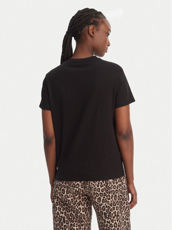Hunter Hunter Tričko Essentials HARW0011261 Čierna Regular Fit