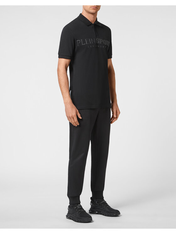 Plein Sport Plein Sport Polo 2077 Czarny Slim Fit