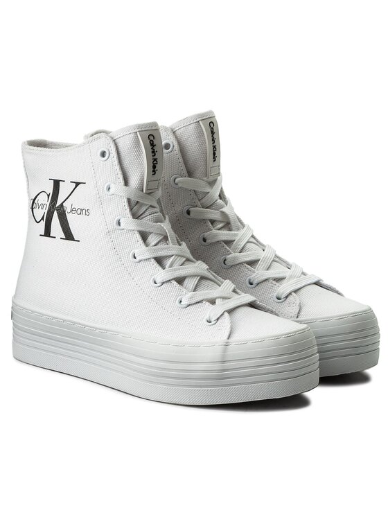 Calvin Klein Jeans Sneakersy Zabrina RE9245 Bila Modivo.cz