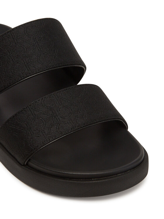 Calvin Klein Calvin Klein Klapki Flat Slide Jacq HW0HW02487 Czarny