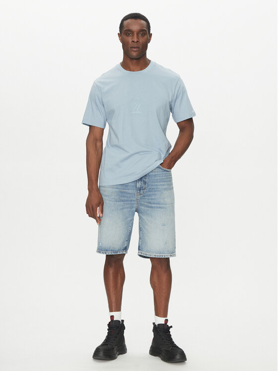 HUGO HUGO T-Shirt 50538246 Błękitny Regular Fit