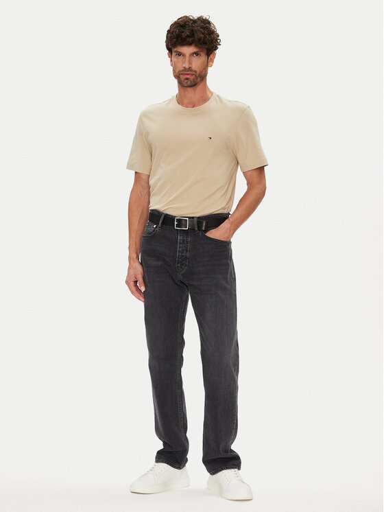 Tommy Hilfiger Tommy Hilfiger T-Shirt Ess Seasonal MW0MW39995 Beżowy Regular Fit