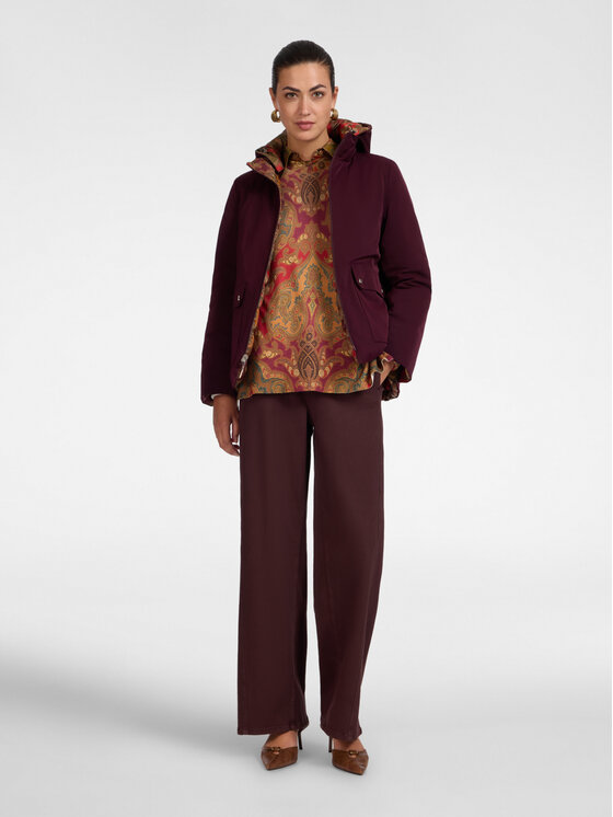 Elena Mirò Elena Mirò Giubbotto piumino F021P000228N001 Bordeaux Regular Fit