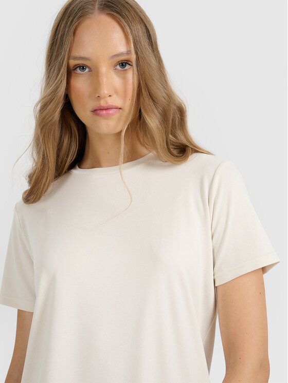 4F 4F T-shirt 4FRAW25TTSHF3282-12S Bianco Regular Fit