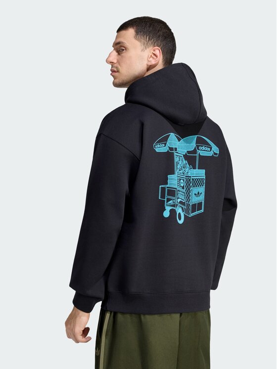 adidas adidas Bluza 171042 Czarny Loose Fit