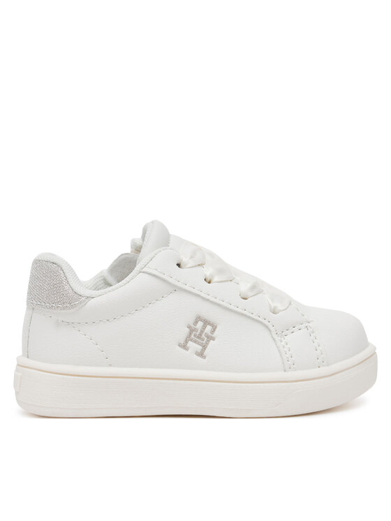 Tommy Hilfiger Tommy Hilfiger Laisvalaikio batai Low Cut Velcro Sneaker T1A9-33728-1439 M Balta