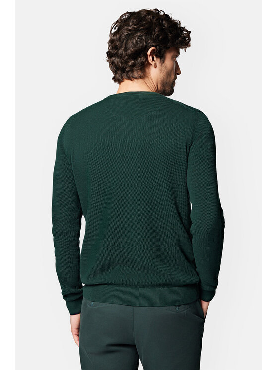 Lancerto Lancerto Sweter Clive SW073223000094 Zielony Regular Fit