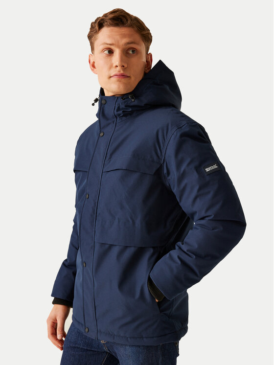 Regatta Nepremokavá bunda Ronin II RMP383 Tmavomodrá Regular Fit