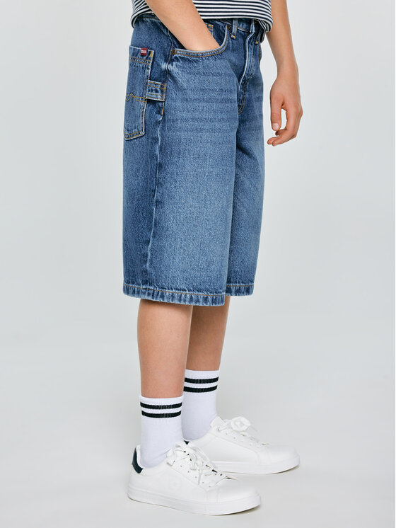 BIG STAR BIG STAR Szorty jeansowe ANDYS Granatowy Loose Fit