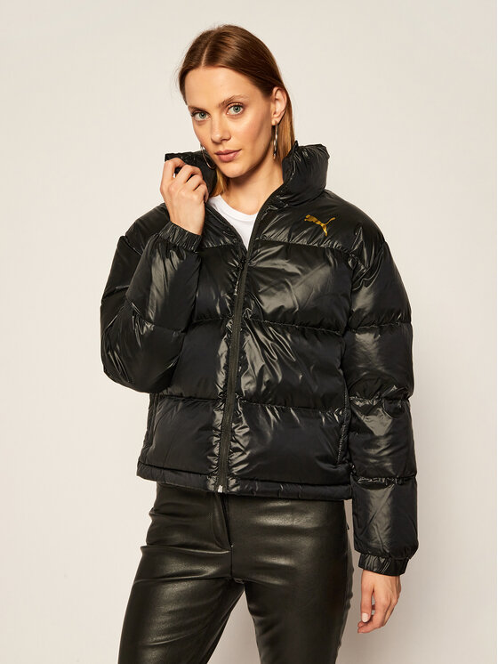 Puma Puma Dūnu jaka Shine Down 58222 Melns Regular Fit