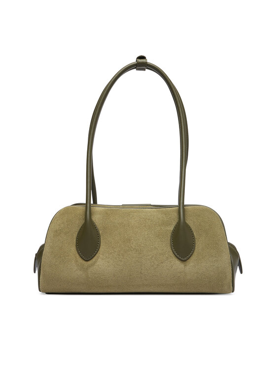 Calvin Klein Calvin Klein Rankinė Emblem Trio Suede Shoulder Bag LV04F3888G Tamsiai žalia