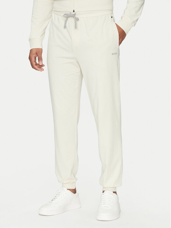 BOSS Teplákové nohavice Mix&Match 50515305 Biela Regular Fit