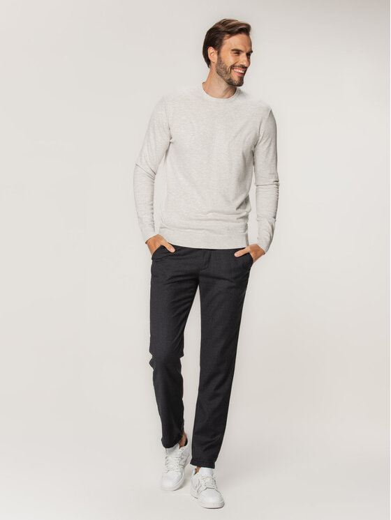 Willsoor Willsoor Sweter 66602 Szary Regular Fit