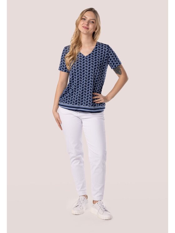 QUIOSQUE QUIOSQUE Halenka VENT BLOUSE Tmavomodrá Regular Fit
