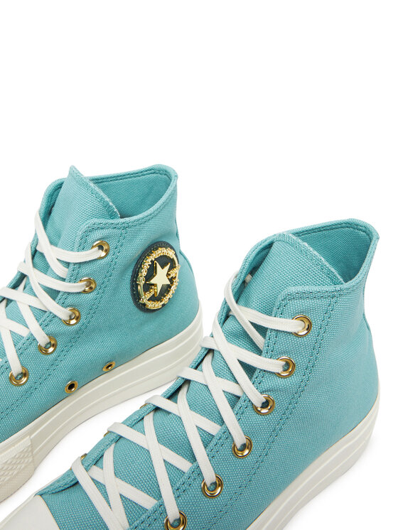 Converse Converse Plátěnky Chuck Taylor All Star Lift Platform Gold A11495C Tyrkysová