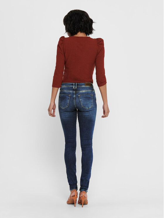 ONLY ONLY Jeansy Shape 15159137 Tmavomodrá Skinny Fit