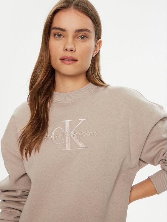 Calvin Klein Jeans Calvin Klein Jeans Úpletové šaty J20J224834 Béžová Relaxed Fit