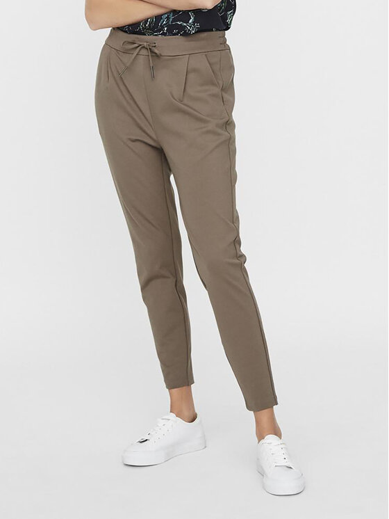 Vero Moda Pantalon en tissu Eva 10197909 Marron Loose Fit