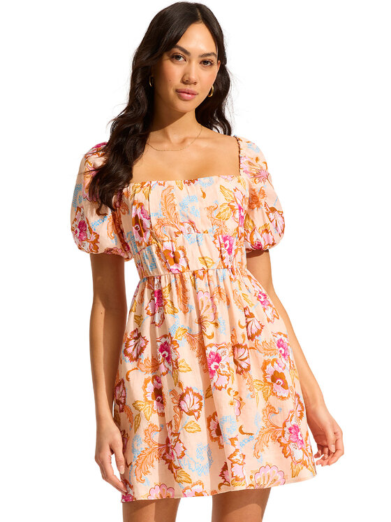 Seafolly Seafolly Sukienka plażowa 55259-DR Pomarańczowy