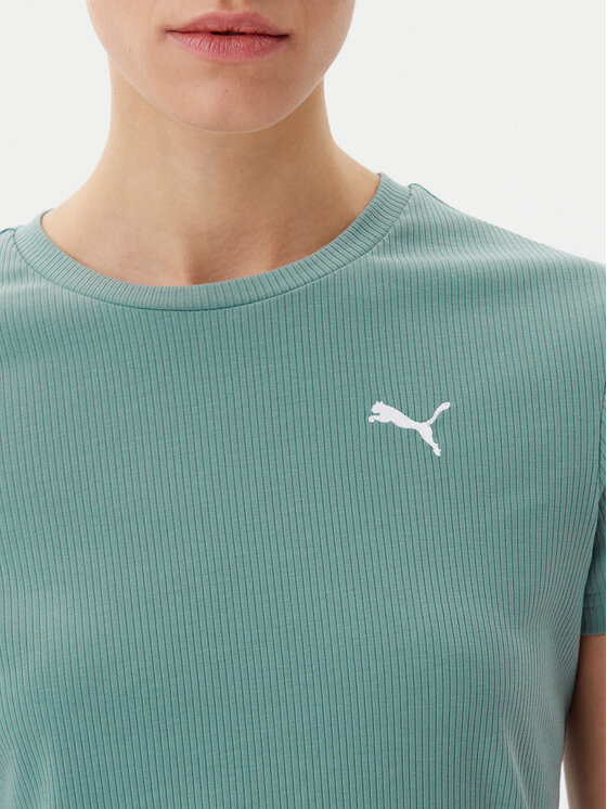 Puma Puma Majica Ess Elevated 685021 Zelena Slim Fit