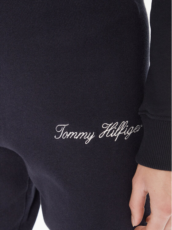 Tommy Hilfiger Tommy Hilfiger Jogginghose Script Graphic WW0WW40347 Dunkelblau Regular Fit