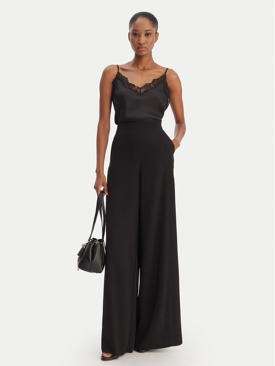 Marella Marella Spodnie palazzo Campo 2613131043 Czarny Wide Leg