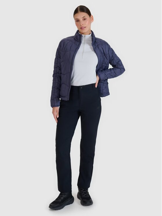 4F 4F Outdoorová bunda 4FWSS25TDJAF531-22S Čierna Slim Fit