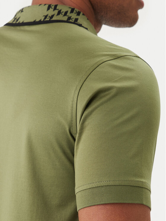 KARL LAGERFELD KARL LAGERFELD Tricou polo 745010 562200 Verde Regular Fit
