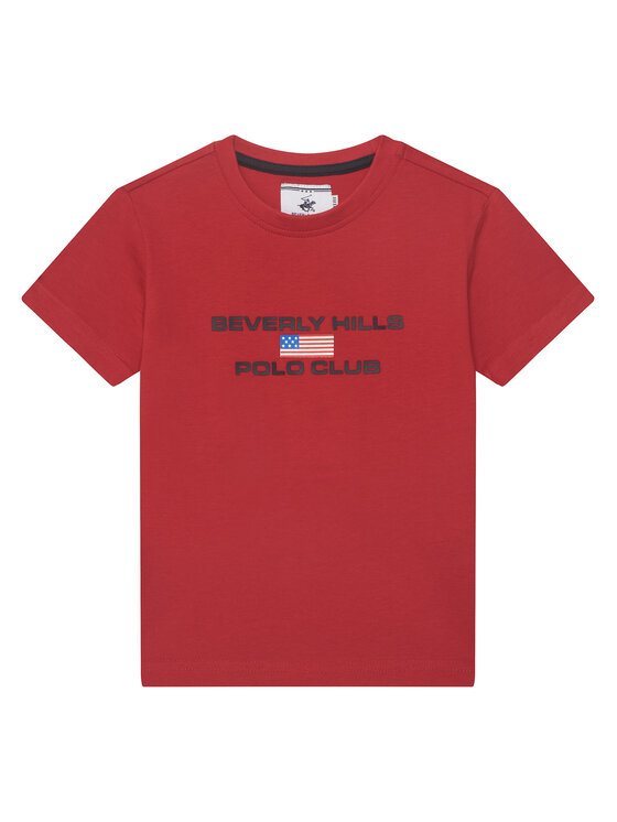Beverly Hills Polo Club Beverly Hills Polo Club Póló P-SS26B-TS0132 Piros Regular Fit