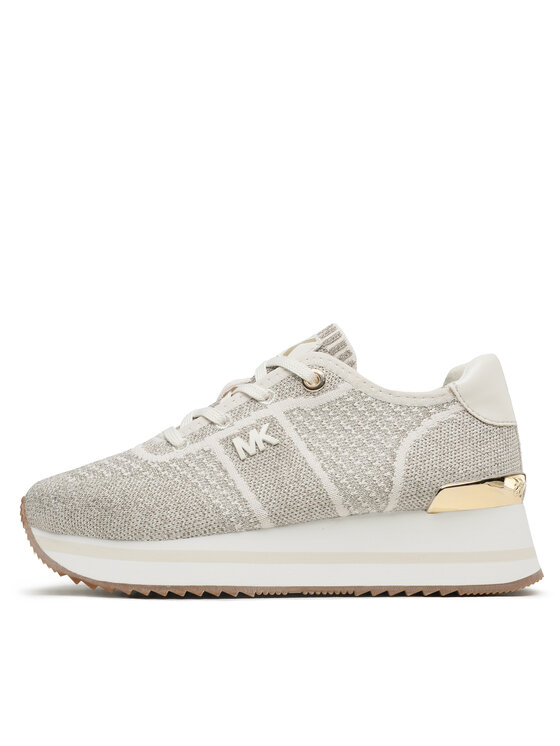 MICHAEL Michael Kors MICHAEL Michael Kors Laisvalaikio batai Monique Knit Trainer 43F3MQFSAM Pilka