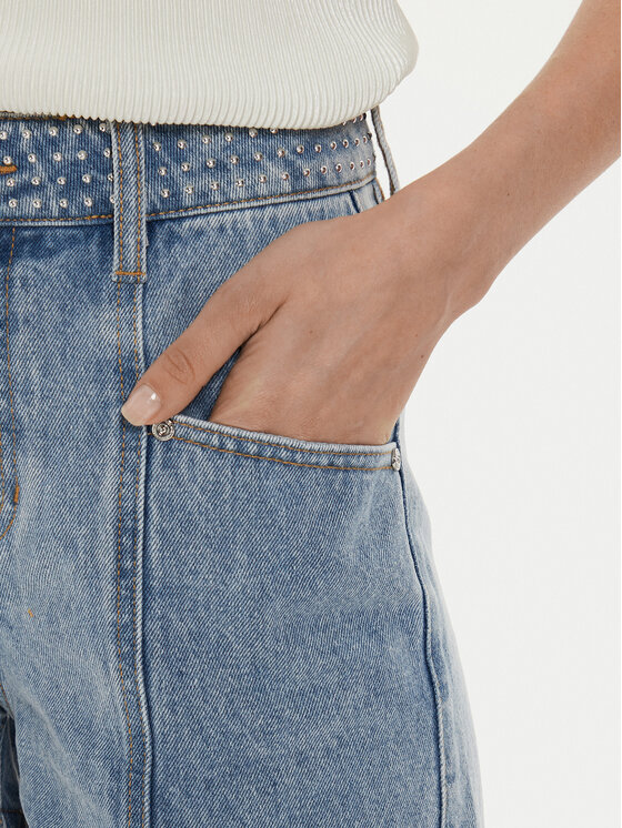 Morgan Morgan Jeansshorts 241-SHAMI Blau Straight Fit