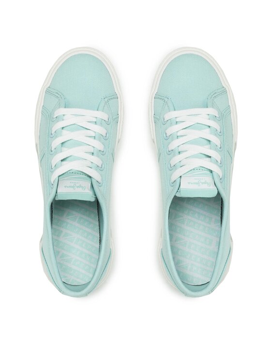 Pepe Jeans Pepe Jeans Tenisówki Brady Basic W PLS31287 Turkusowy