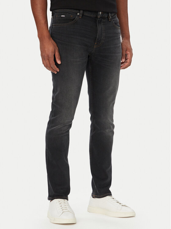 BOSS Blugi H-Delaware 50564384 Negru Slim Fit