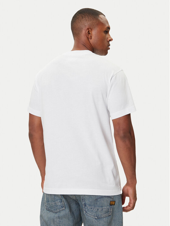 Versace Jeans Couture Versace Jeans Couture T-krekls 79GAHP03 CJ01P Balts Regular Fit