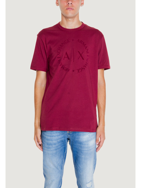 Armani Exchange Armani Exchange T-Shirt 8NZTCD Z8H4Z Bordowy Shirt Fit