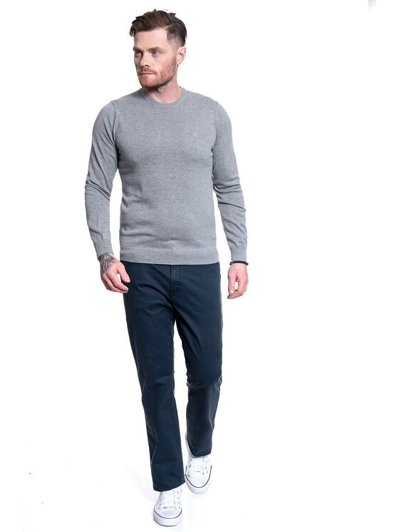 Mustang Mustang Maglione EMIL C BASIC Grigio Regular Fit