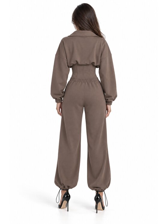 Agatha Studio Agatha Studio Dres A26ZS-KA-K61 Brązowy Regular Fit