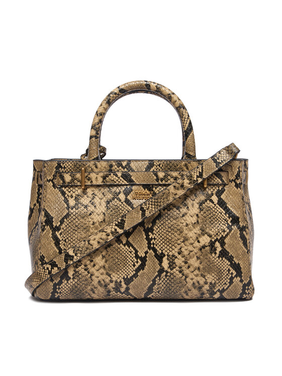 Tommy Hilfiger Tommy Hilfiger Torbica American Icon Mini Tote Snake AW0AW18818 Smeđa