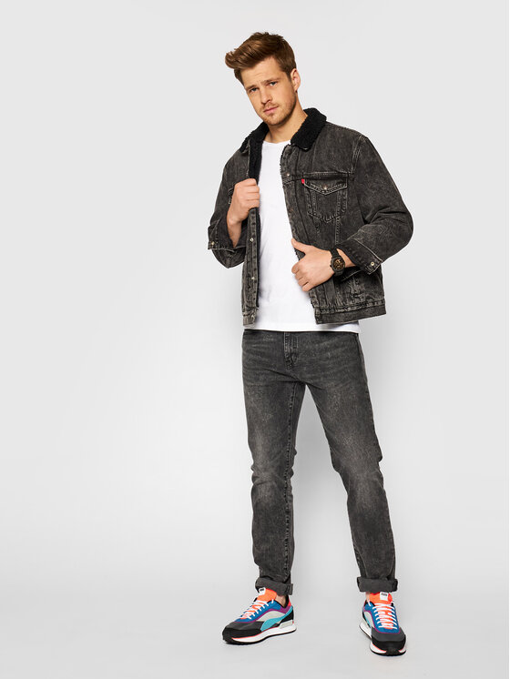 Giacca di jeans Type 3 16365-0129 Nero Regular Fit...