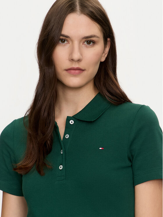Tommy Hilfiger Tommy Hilfiger Polo 1985 WW0WW43225 Zaļš Slim Fit