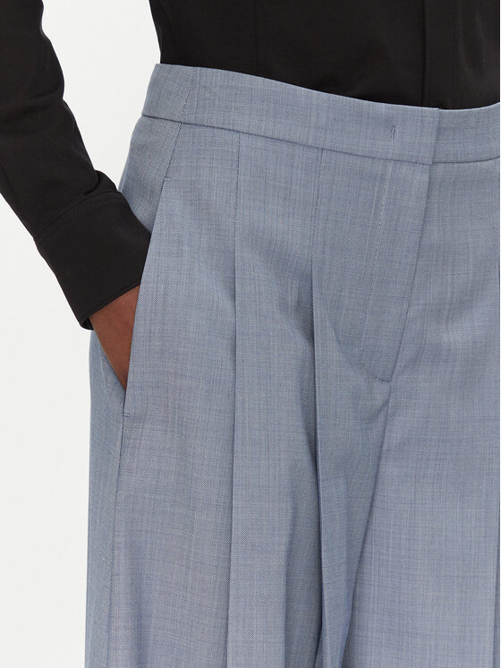 BOSS BOSS Spodnie palazzo Tetosa1 50545699 Niebieski Wide Leg