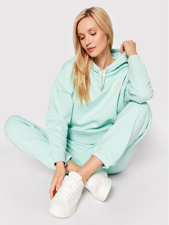 Lee Lee Bluza Essential L53PLJ40 112320679 Zielony Regular Fit