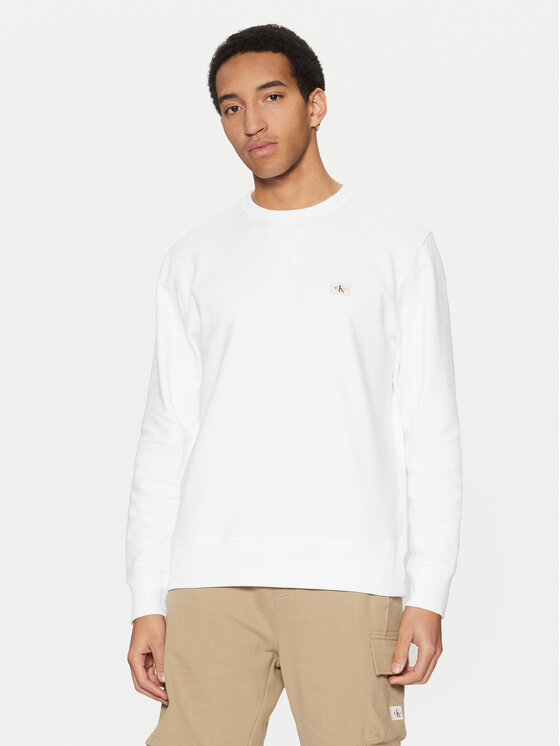 Calvin Klein Jeans Calvin Klein Jeans Mikina J30J327115 Bílá Regular Fit