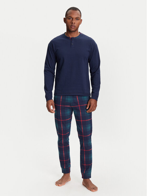 United Colors Of Benetton Piżama 37MW4P02N Granatowy Regular Fit