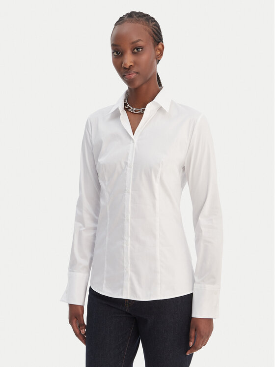 HUGO Cămașă 50554568 Alb Slim Fit
